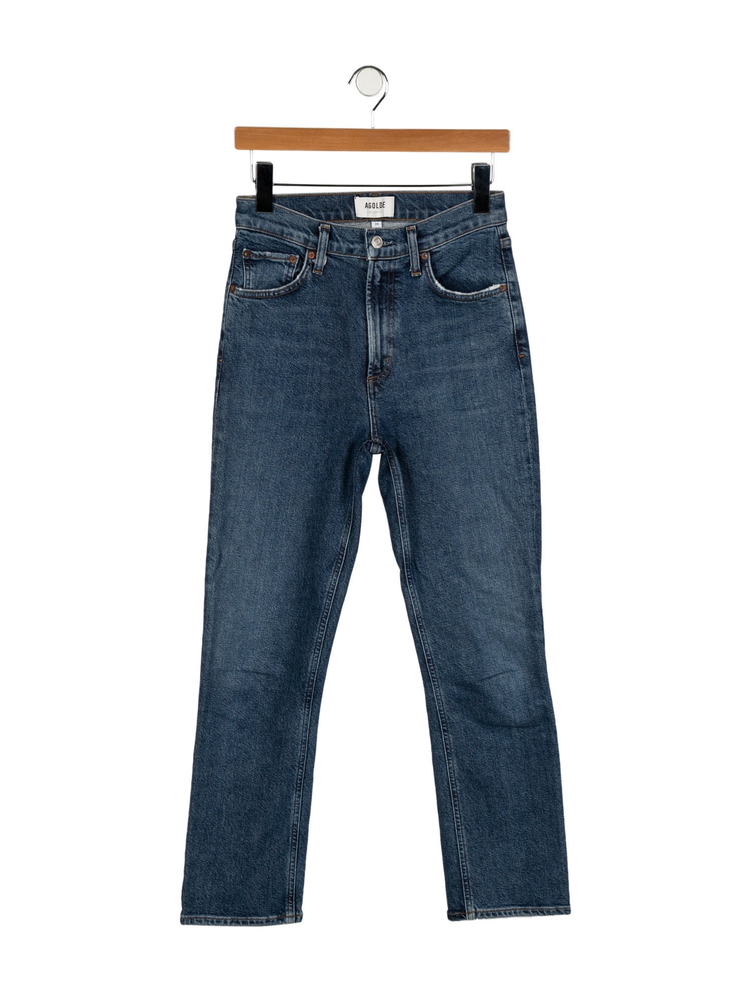 AGOLDE High-Rise Straight Leg Jeans