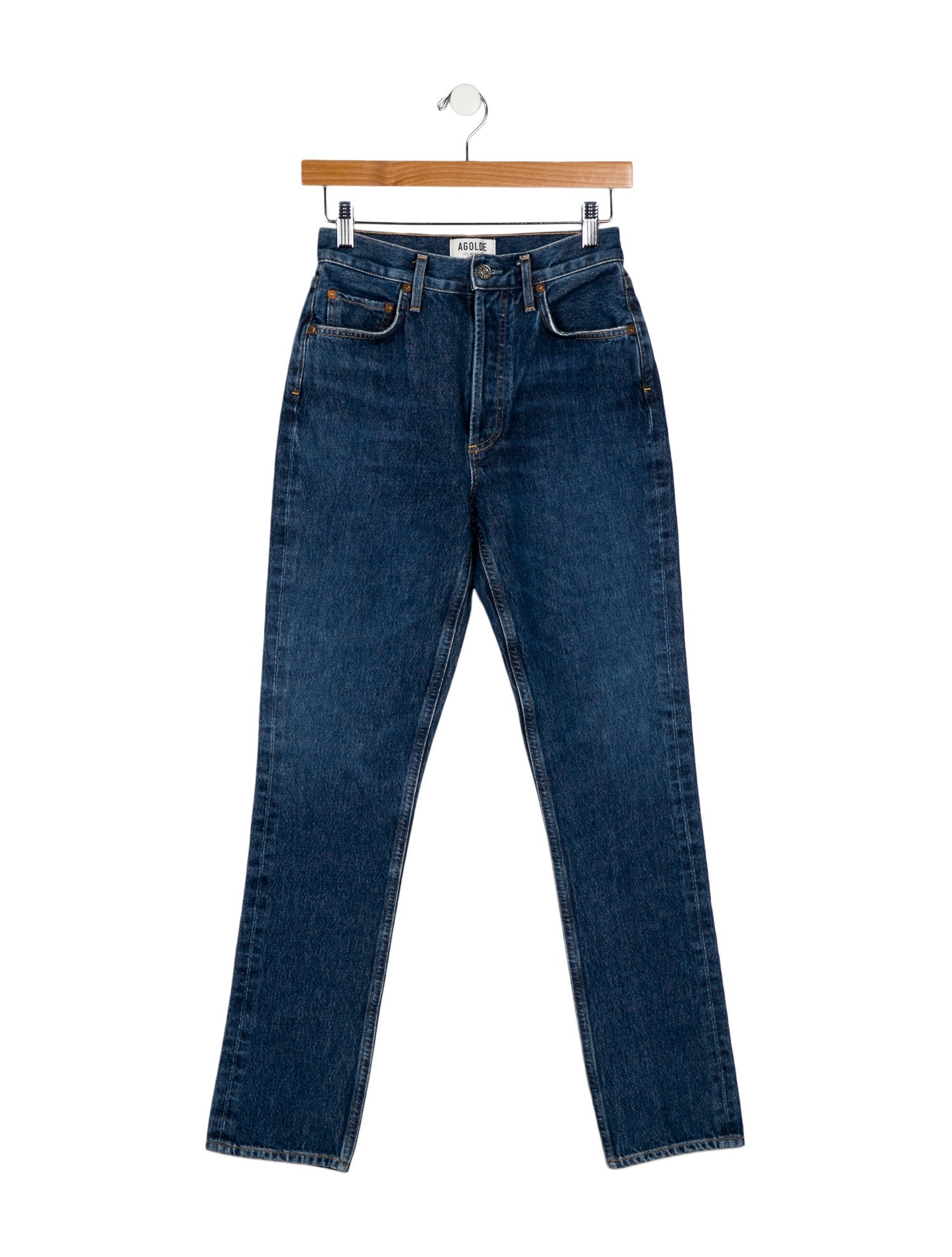 AGOLDE High-Rise Straight Leg Jeans