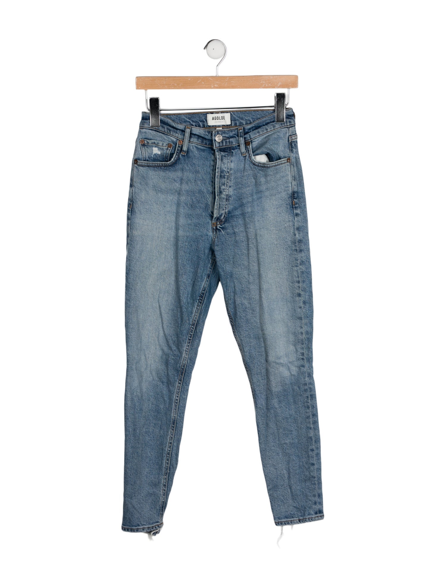 AGOLDE Mid-Rise Skinny Leg Jeans