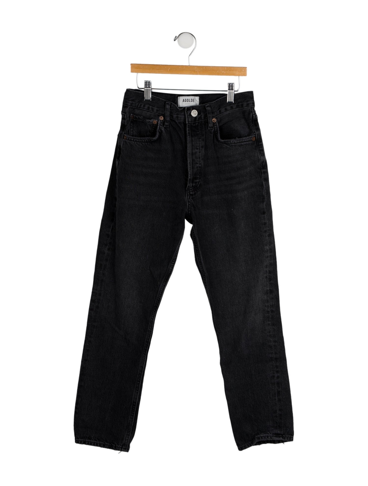 AGOLDE Mid-Rise Straight Leg Jeans