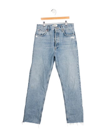 AGOLDE High-Rise Straight Leg Jeans