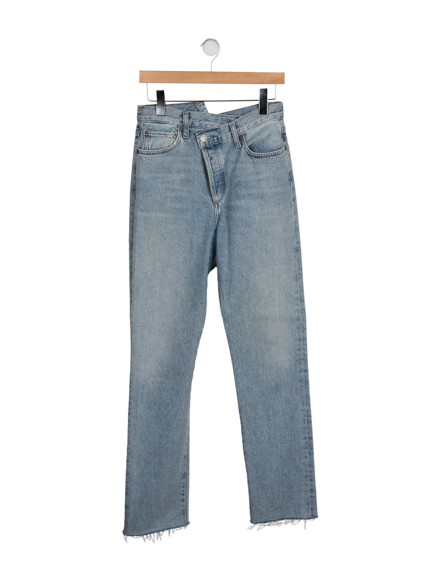 AGOLDE Mid-Rise Straight Leg Jeans