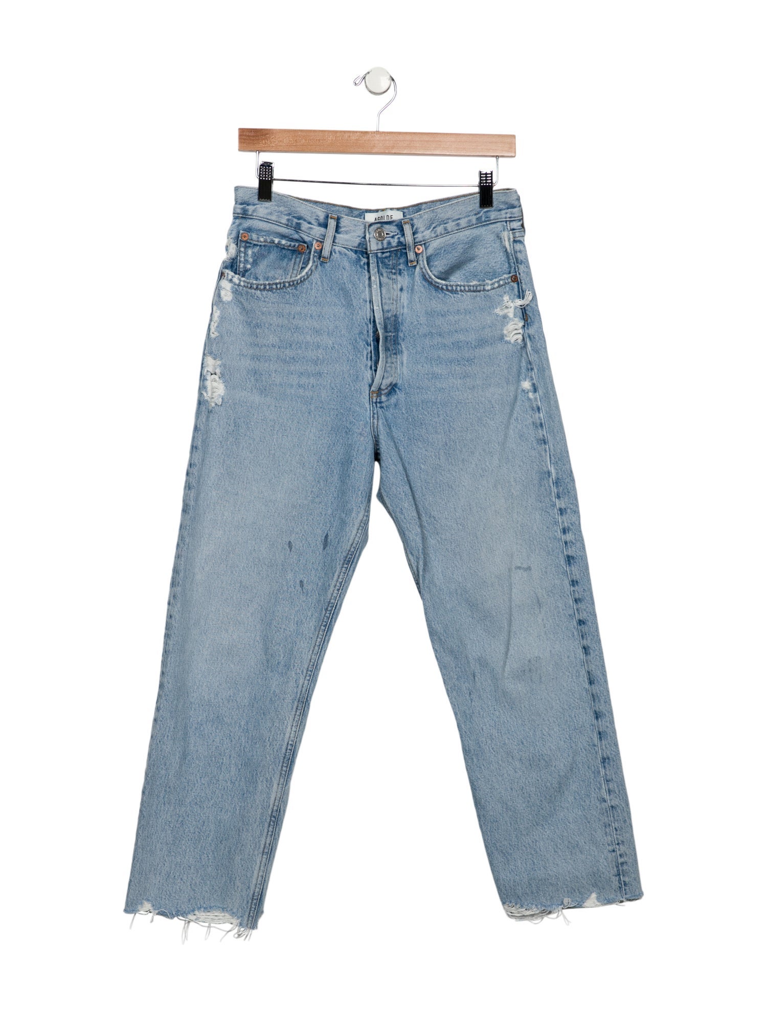 AGOLDE High-Rise Straight Leg Jeans