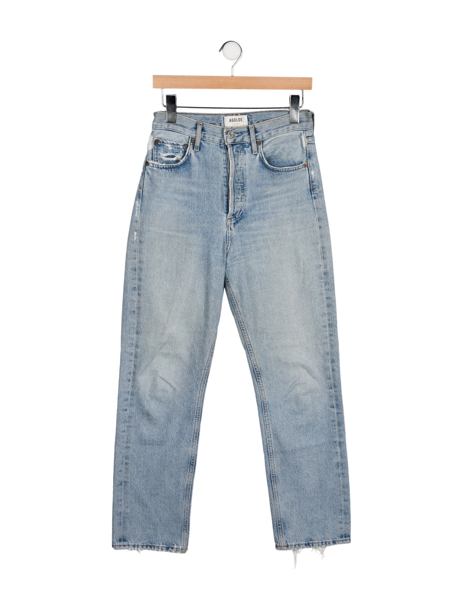 AGOLDE High-Rise Straight Leg Jeans