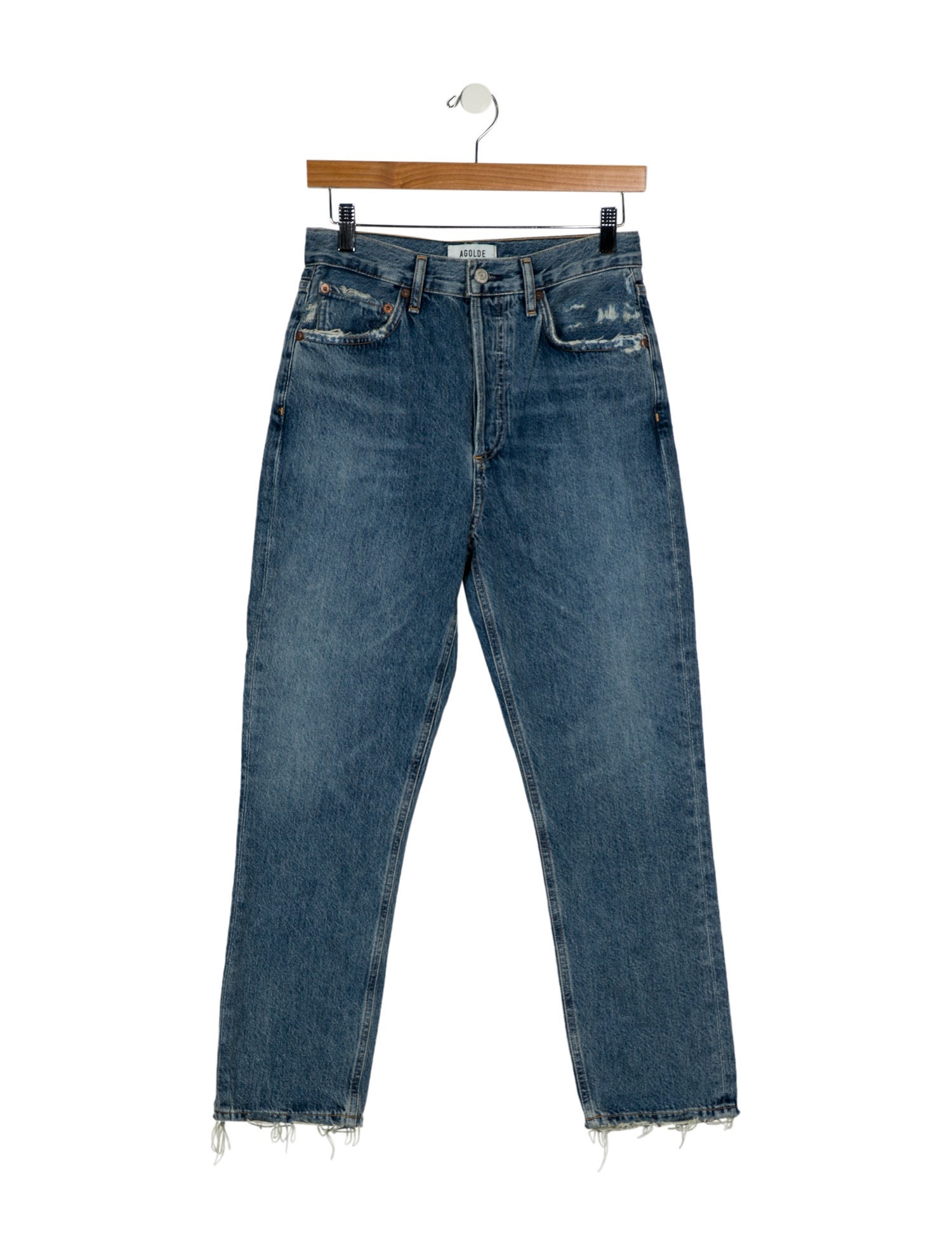 AGOLDE High-Rise Straight Leg Jeans