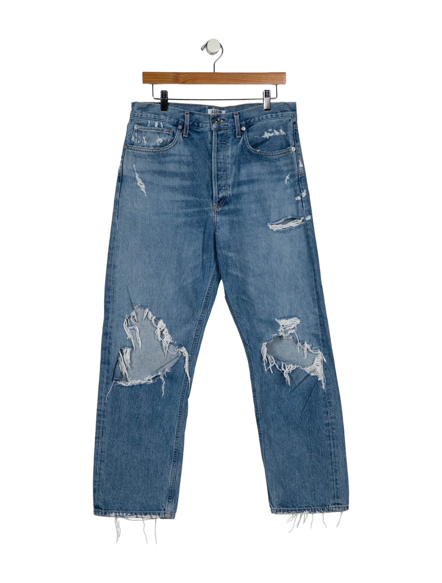AGOLDE High-Rise Straight Leg Jeans