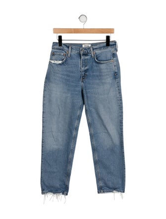 AGOLDE Mid-Rise Straight Leg Jeans