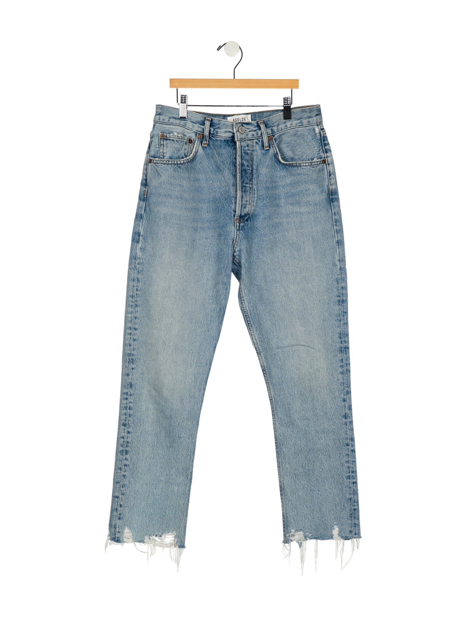 AGOLDE High-Rise Straight Leg Jeans