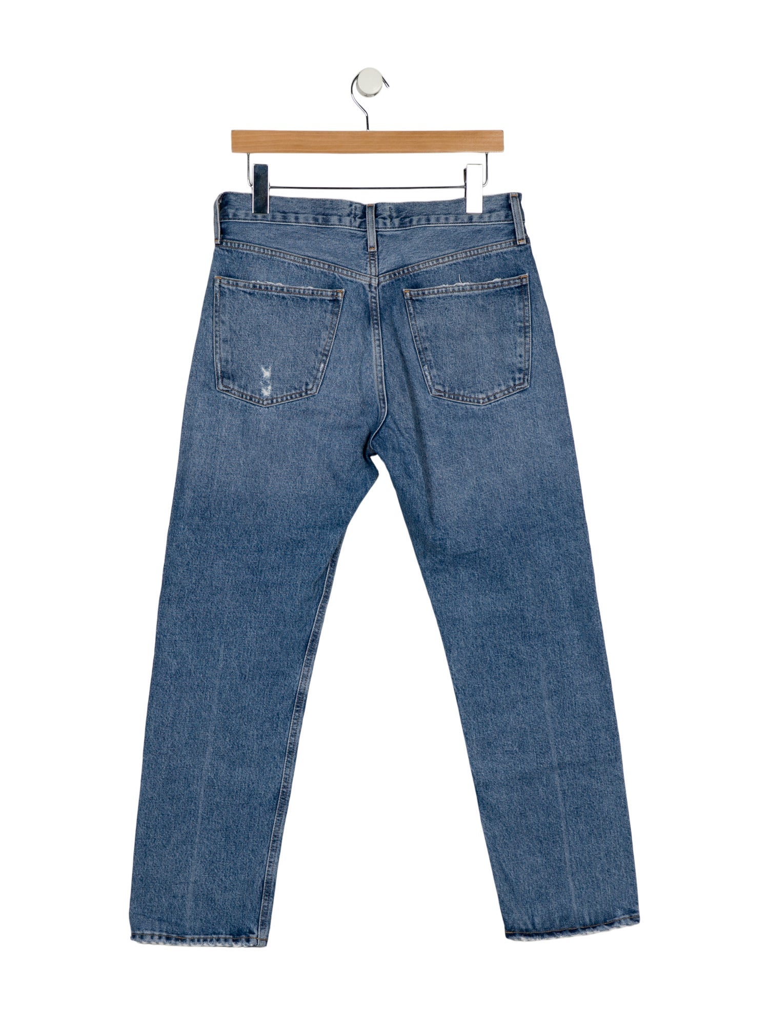 AGOLDE Mid-Rise Straight Leg Jeans