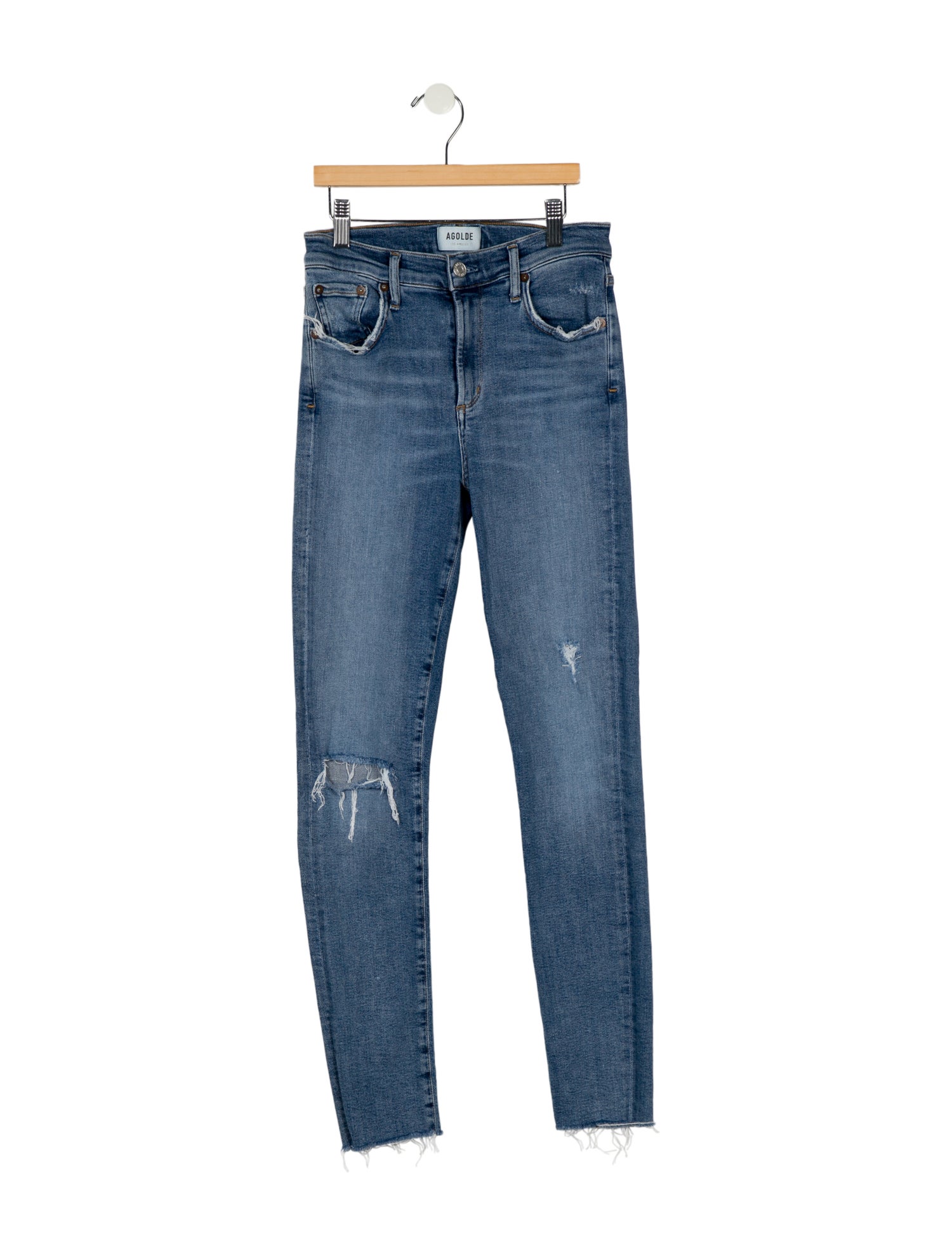 AGOLDE Mid-Rise Skinny Leg Jeans