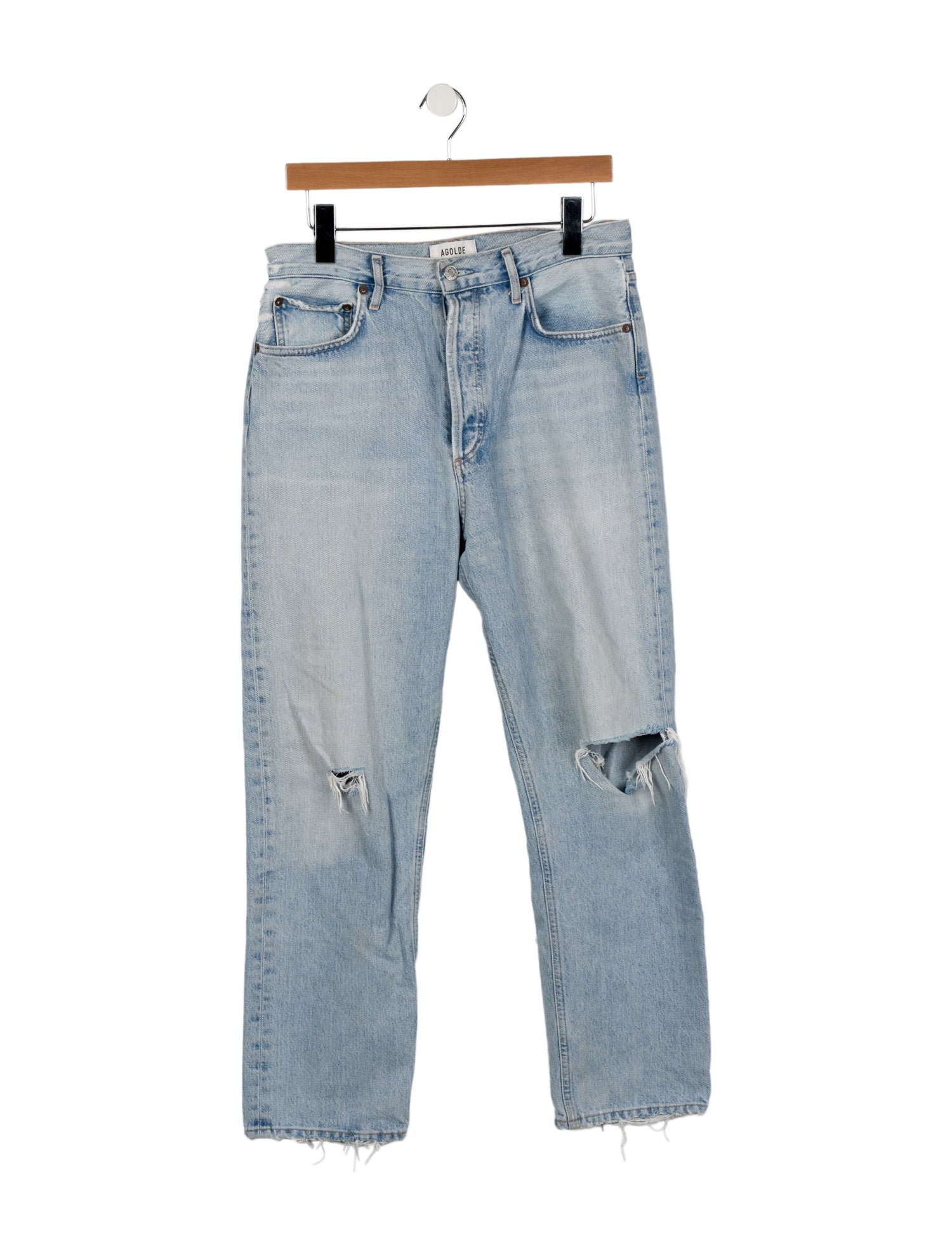 AGOLDE High-Rise Straight Leg Jeans