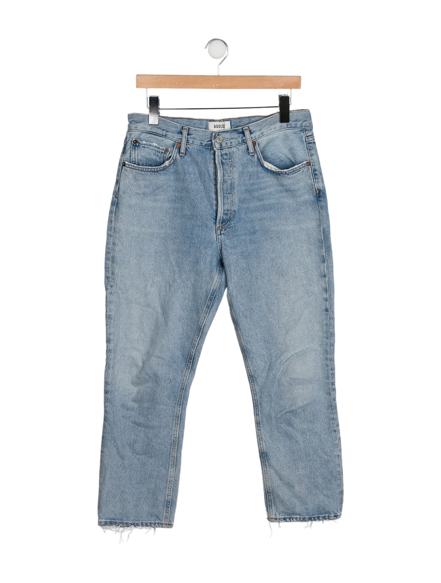 AGOLDE High-Rise Straight Leg Jeans