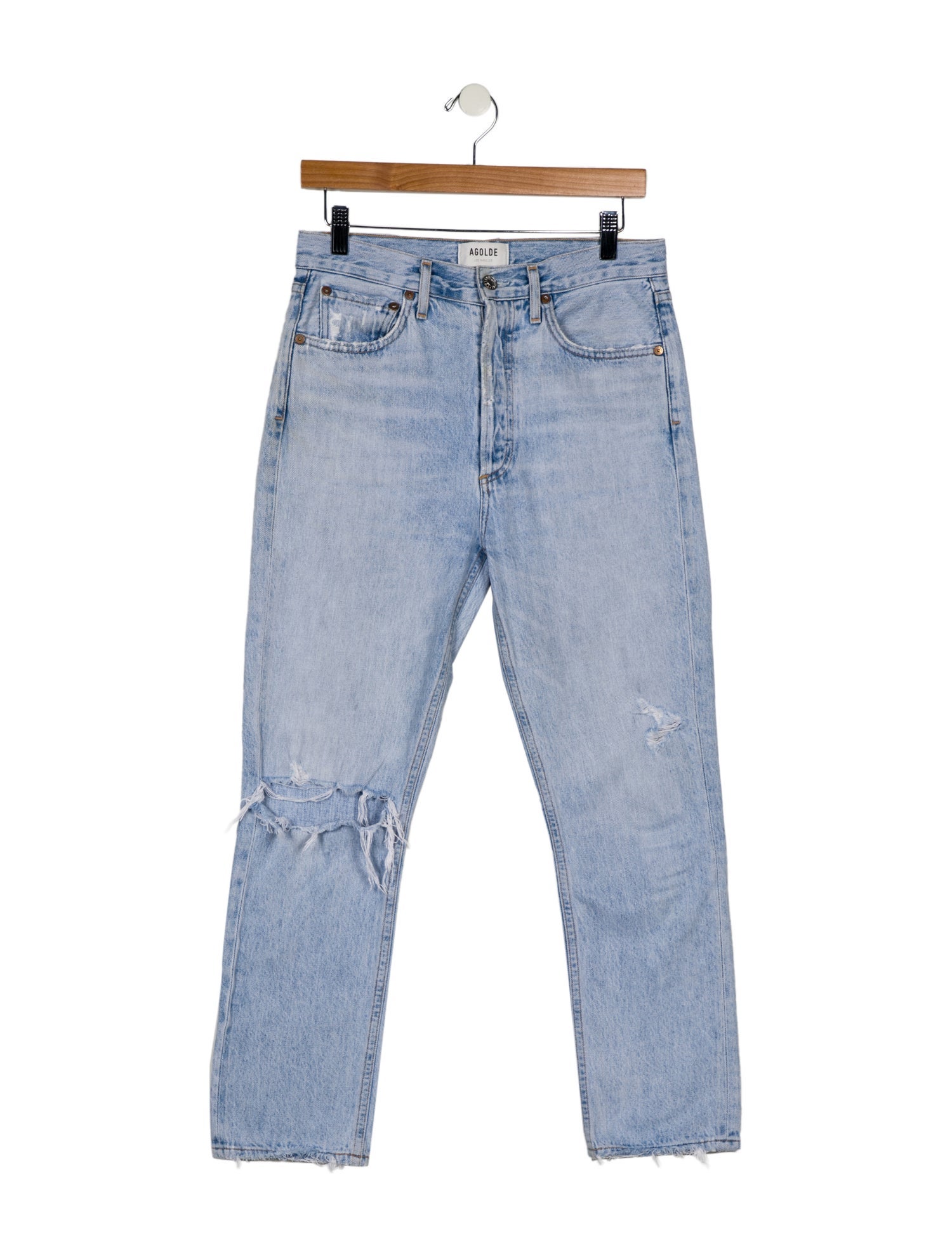 AGOLDE High-Rise Straight Leg Jeans
