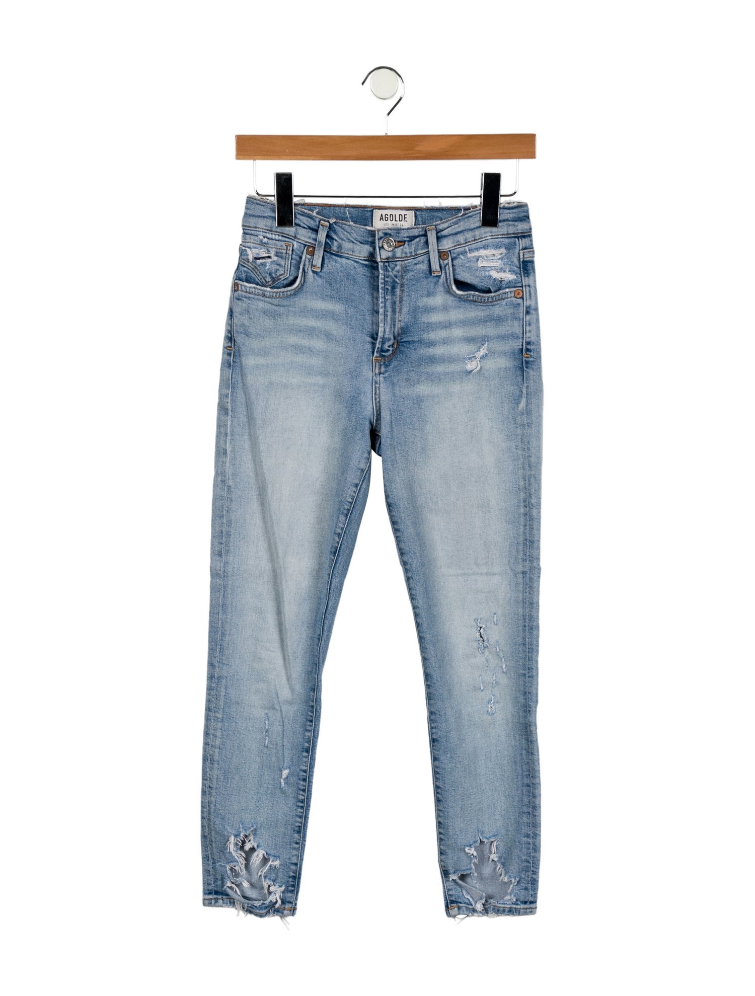 AGOLDE Mid-Rise Skinny Leg Jeans