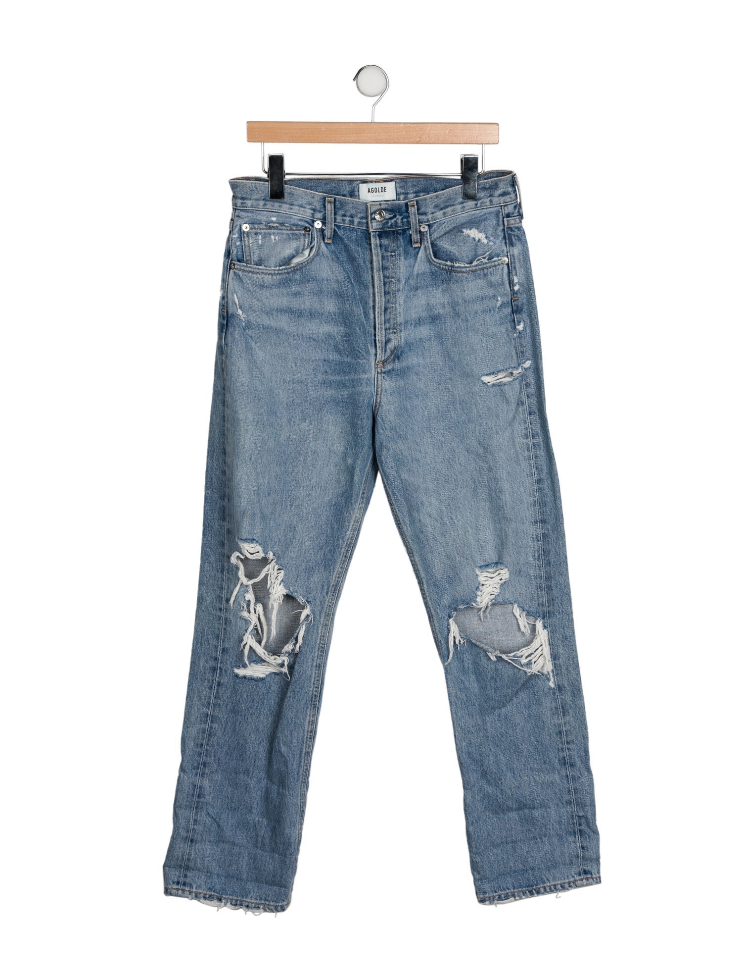 AGOLDE High-Rise Straight Leg Jeans