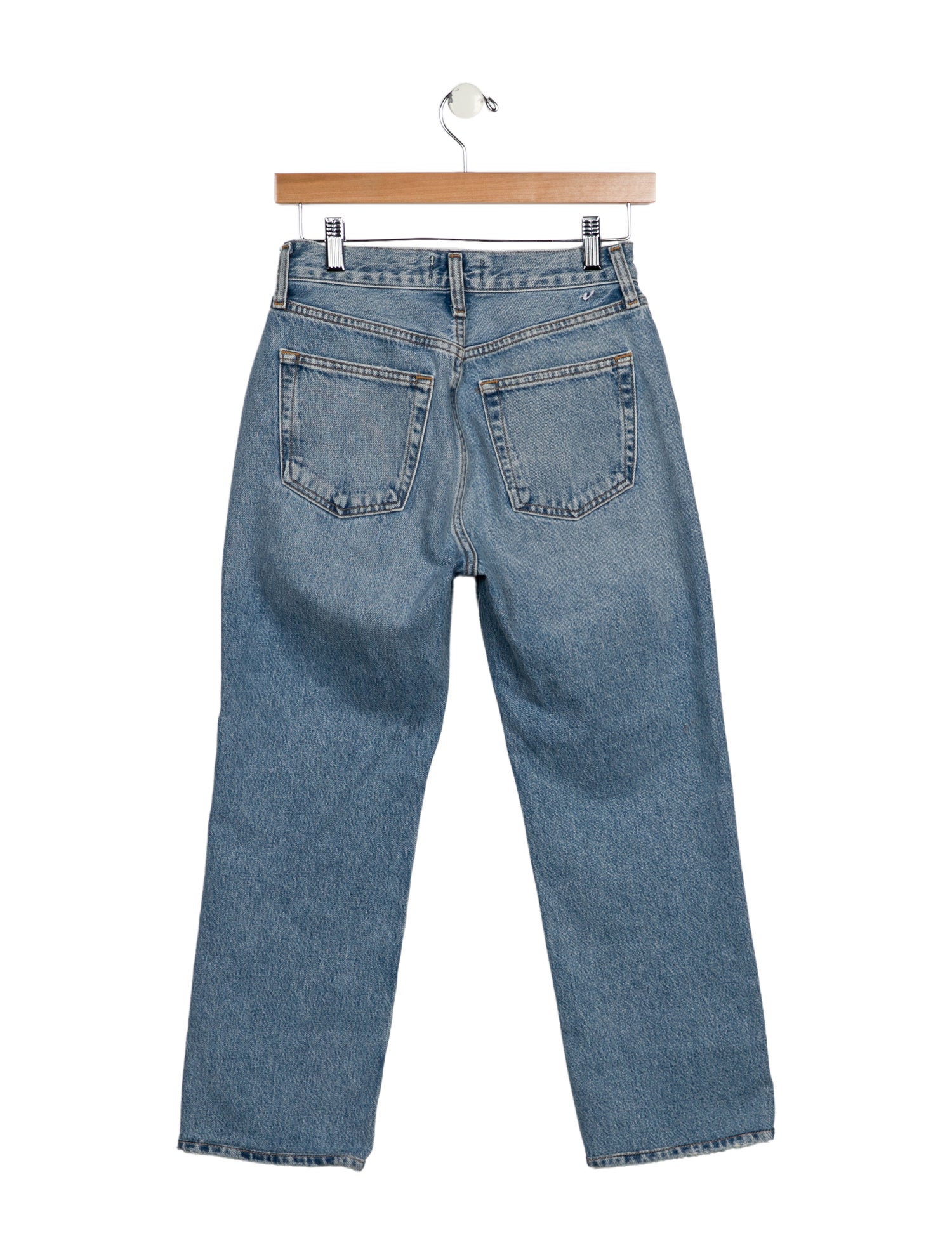 AGOLDE Mid-Rise Straight Leg Jeans