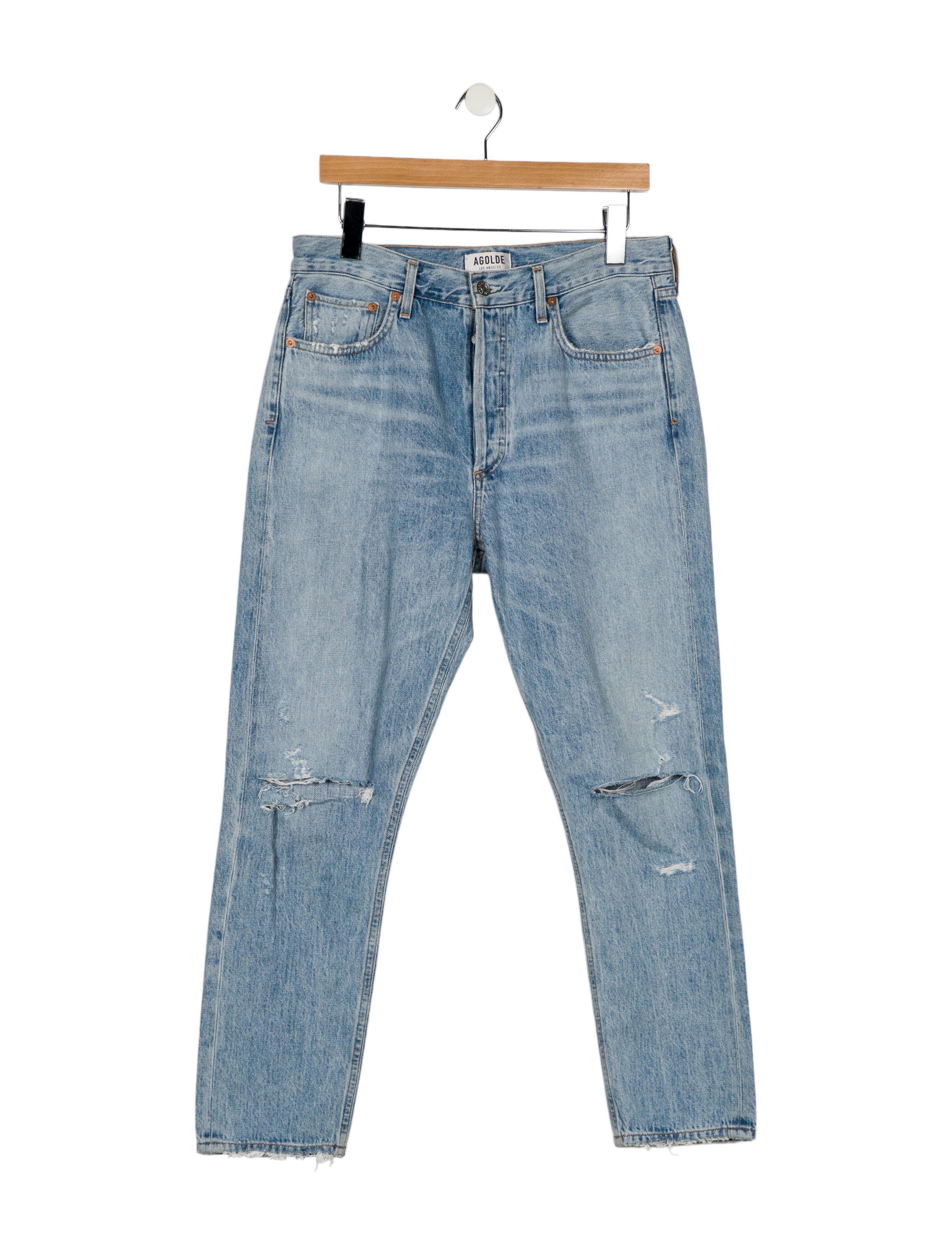 AGOLDE High-Rise Straight Leg Jeans
