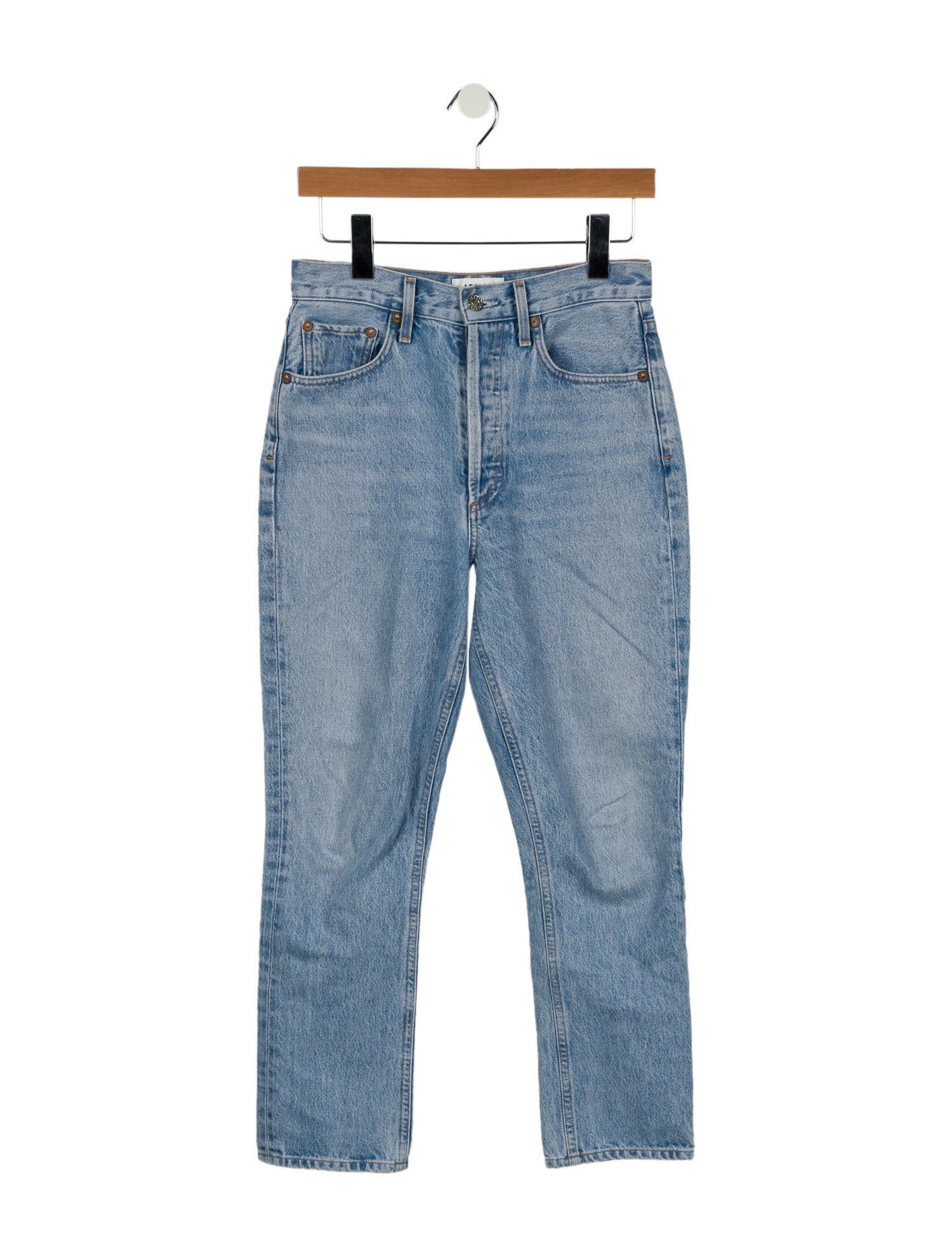 AGOLDE High-Rise Straight Leg Jeans