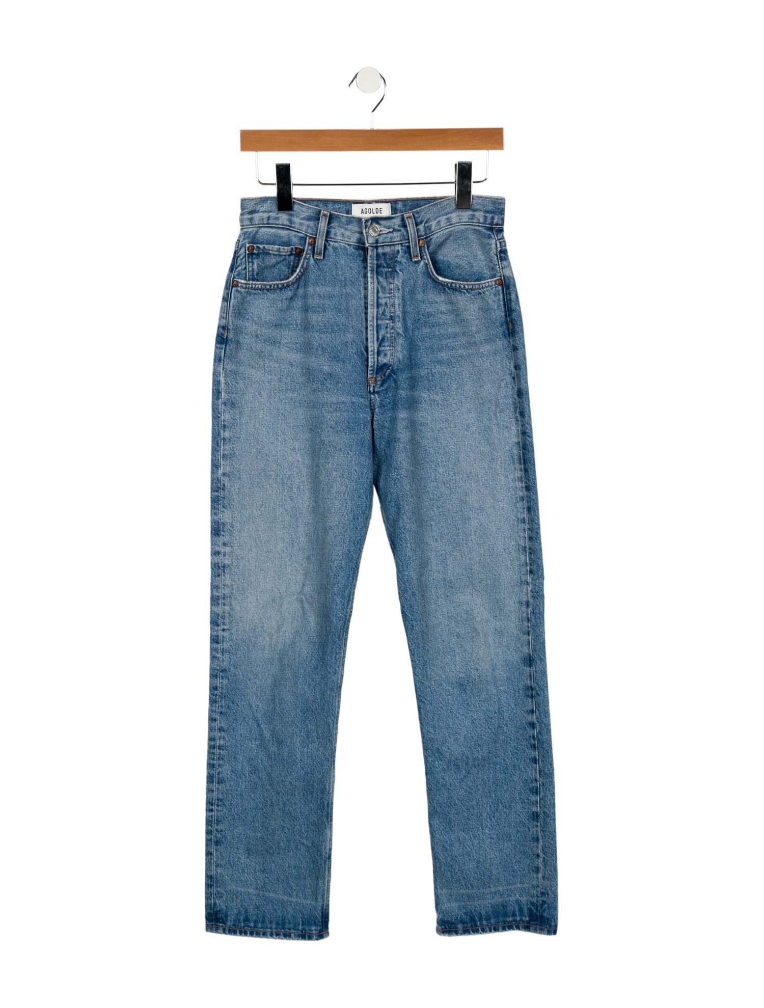 AGOLDE High-Rise Straight Leg Jeans
