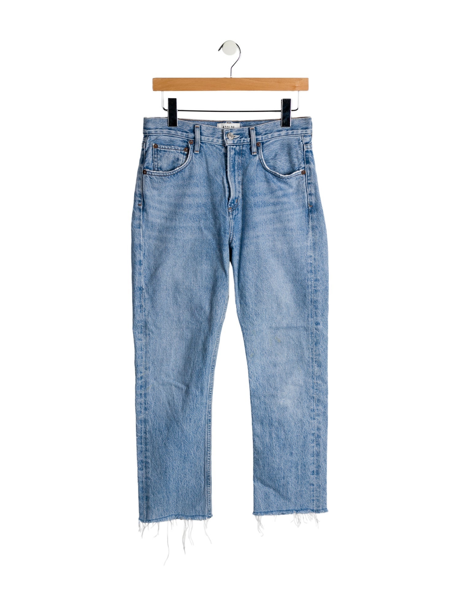 AGOLDE High-Rise Straight Leg Jeans