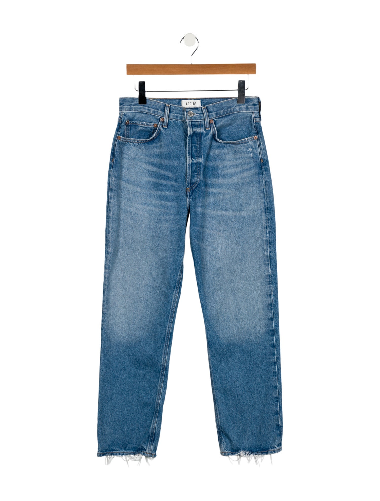 AGOLDE High-Rise Straight Leg Jeans
