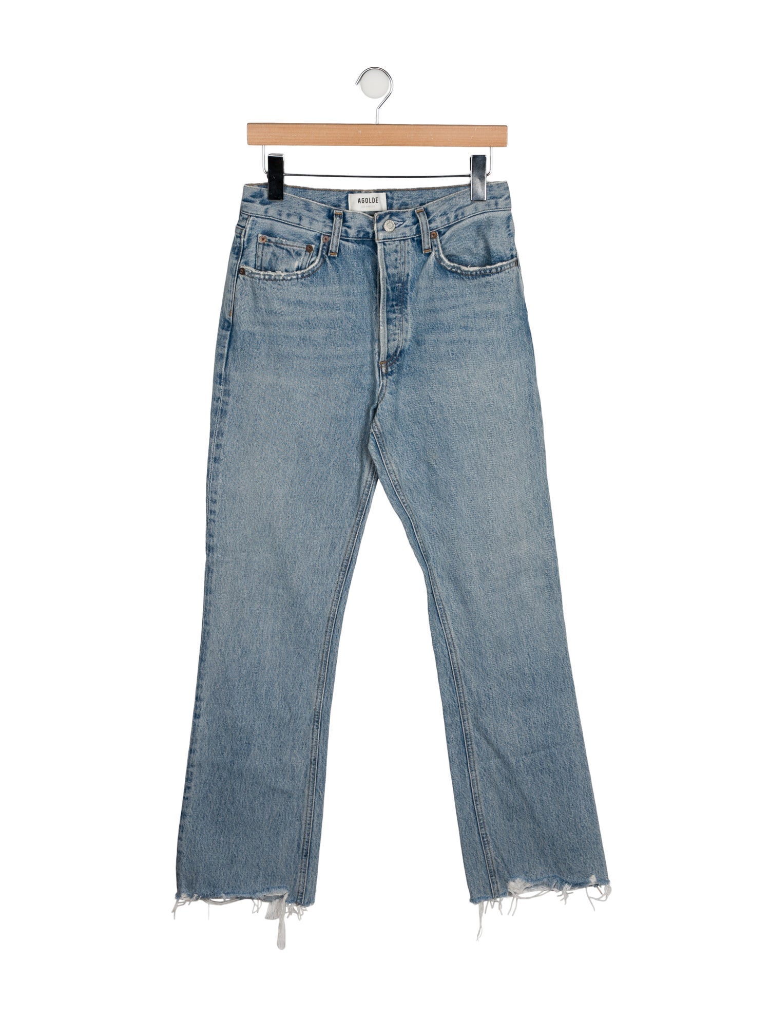 AGOLDE High-Rise Straight Leg Jeans