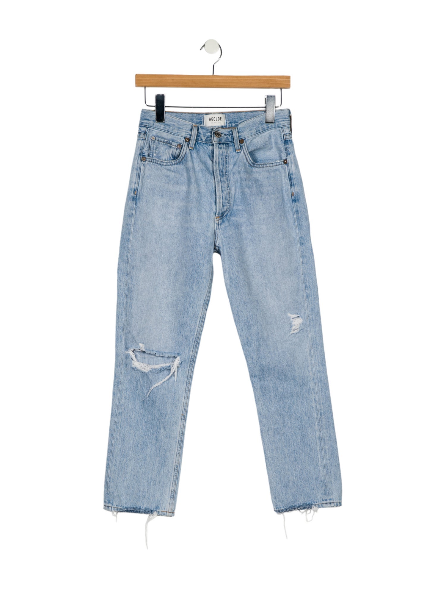 AGOLDE Mid-Rise Straight Leg Jeans