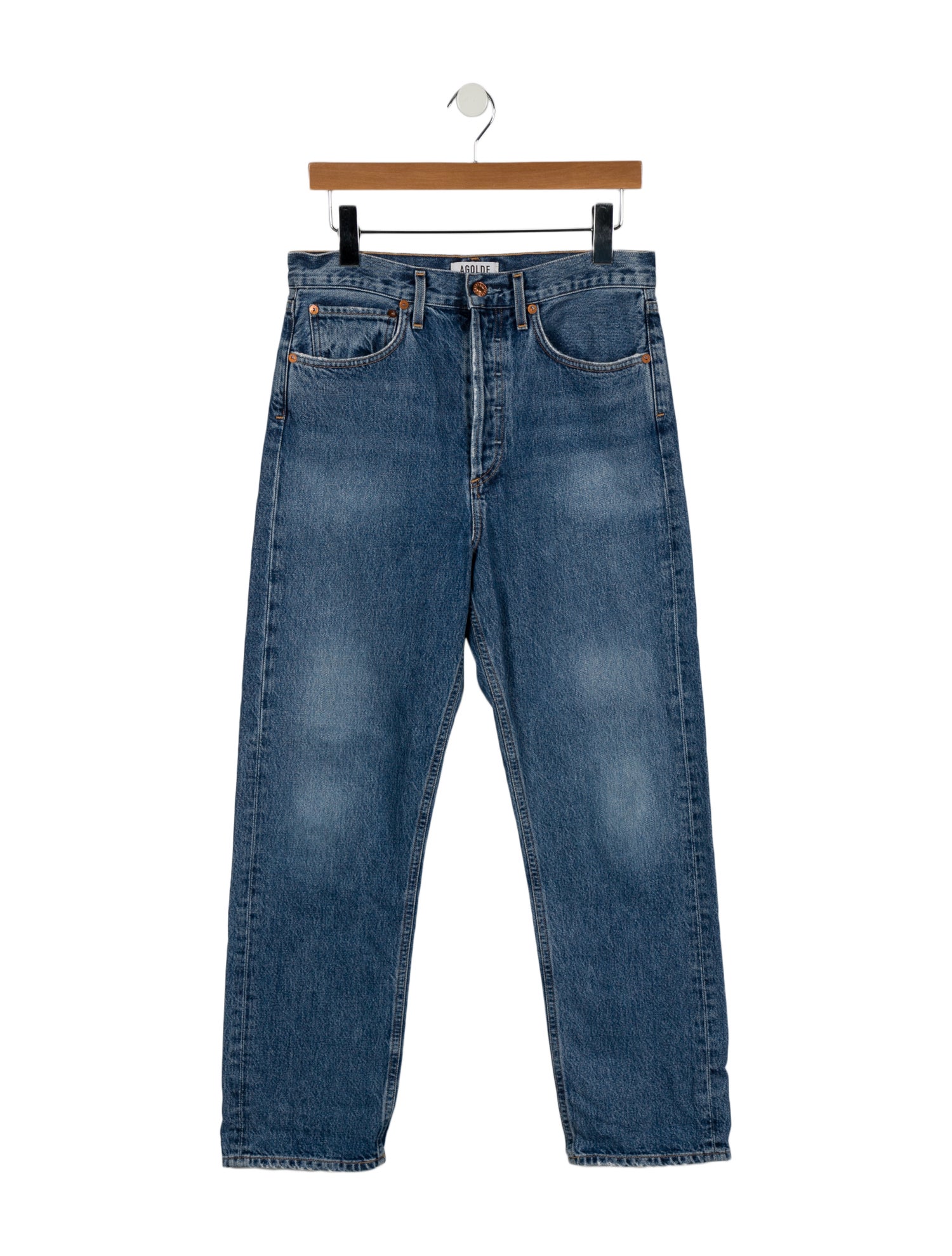 AGOLDE High-Rise Straight Leg Jeans
