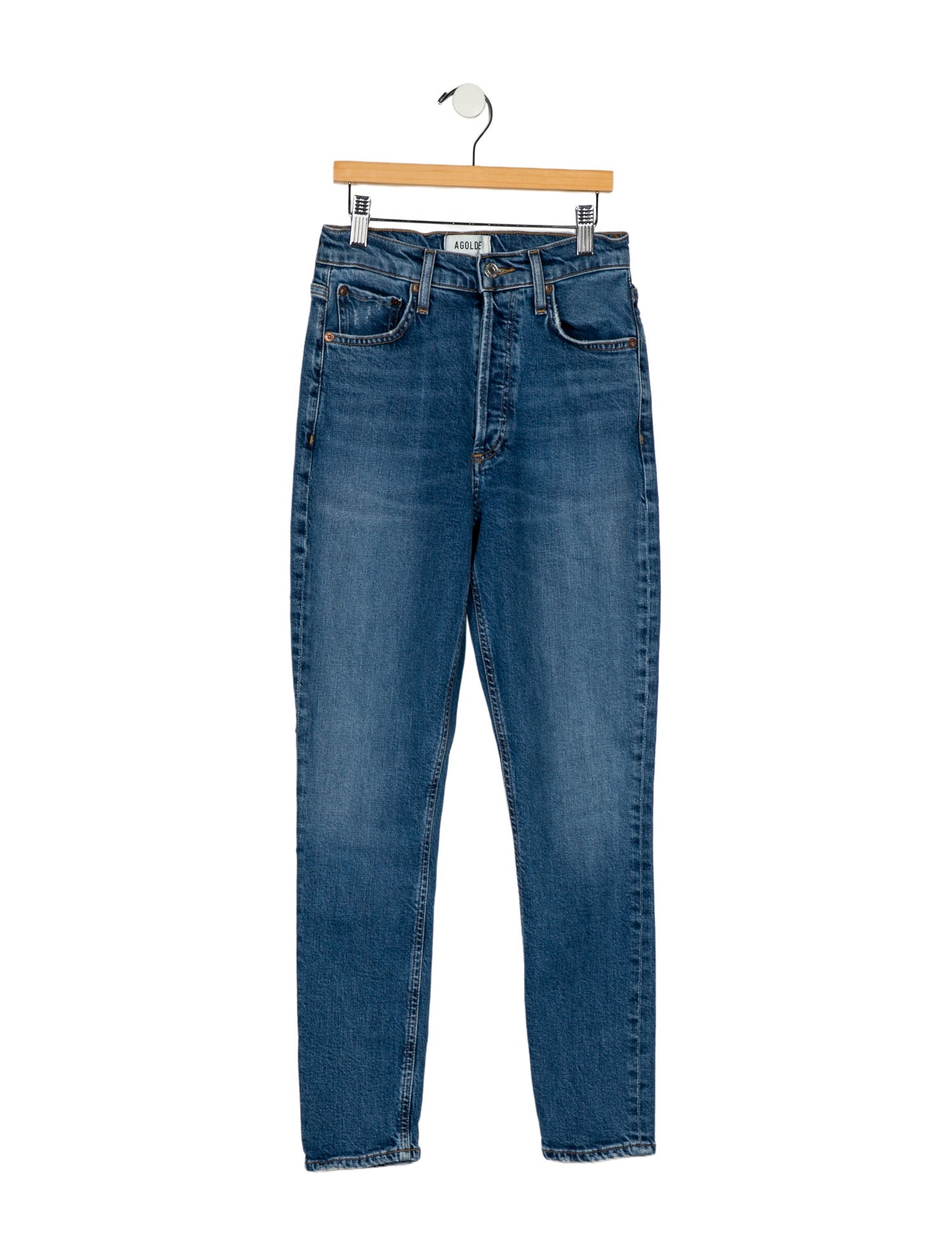 AGOLDE Mid-Rise Skinny Leg Jeans