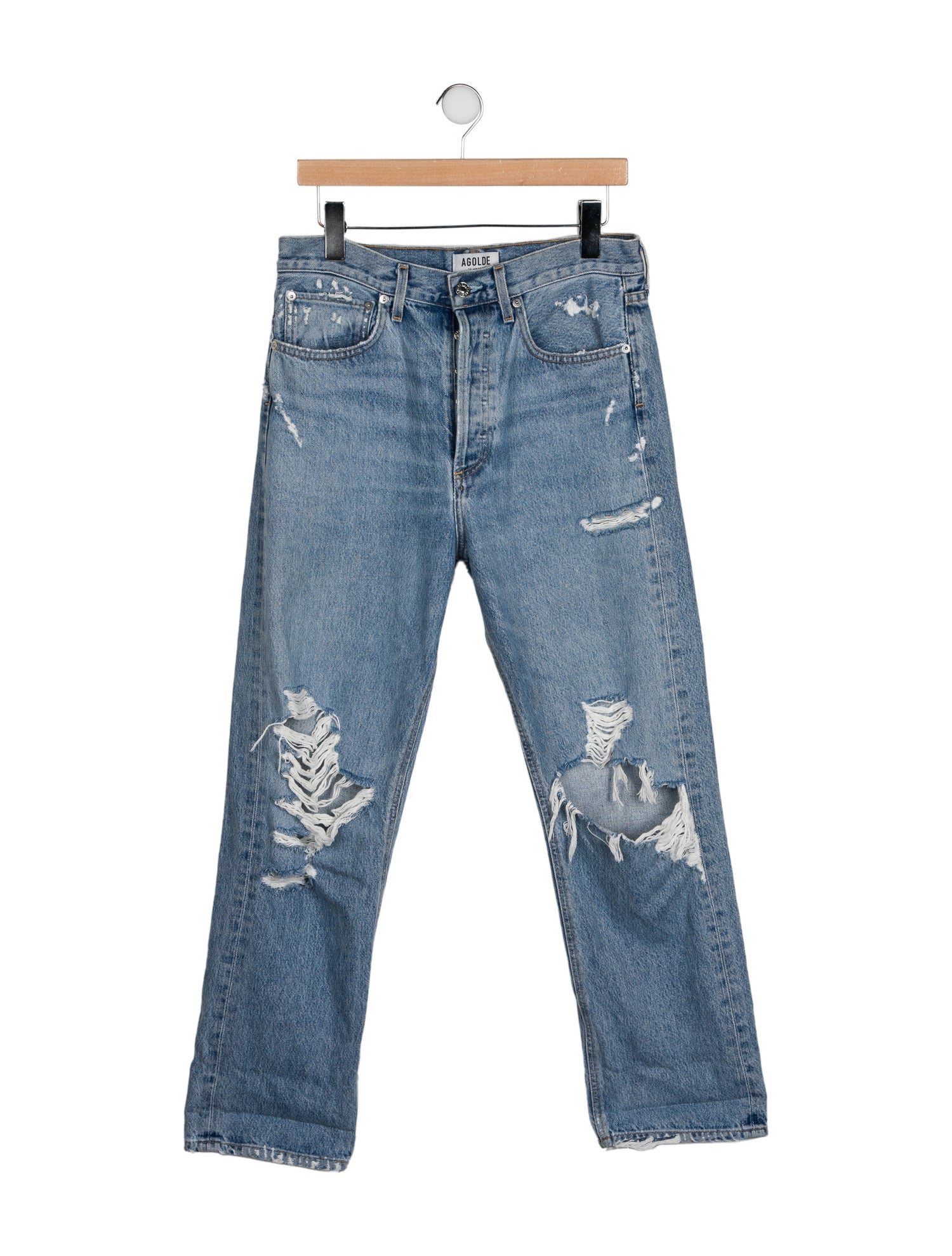 AGOLDE High-Rise Straight Leg Jeans