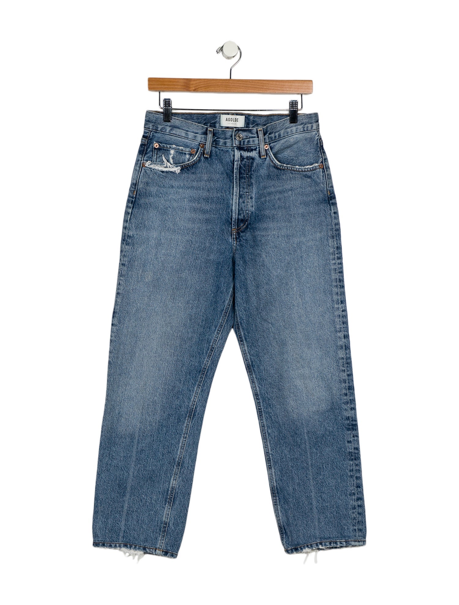 AGOLDE High-Rise Straight Leg Jeans