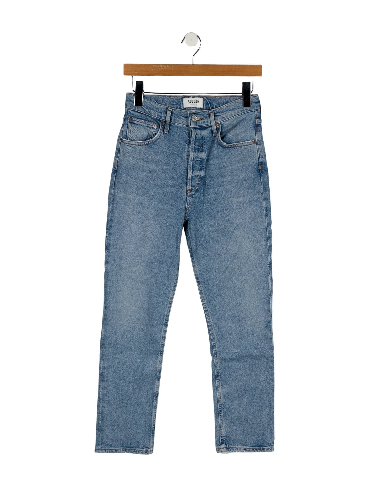 AGOLDE High-Rise Straight Leg Jeans