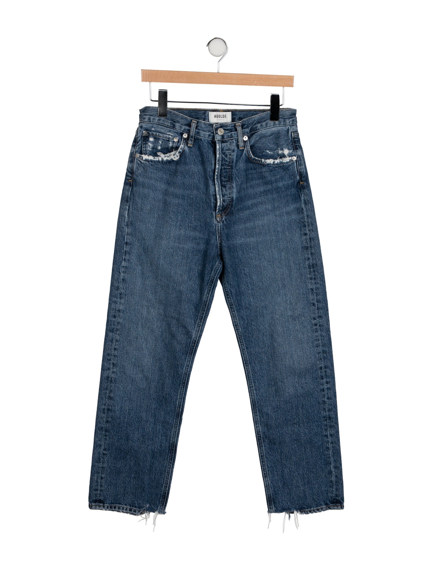 AGOLDE High-Rise Straight Leg Jeans