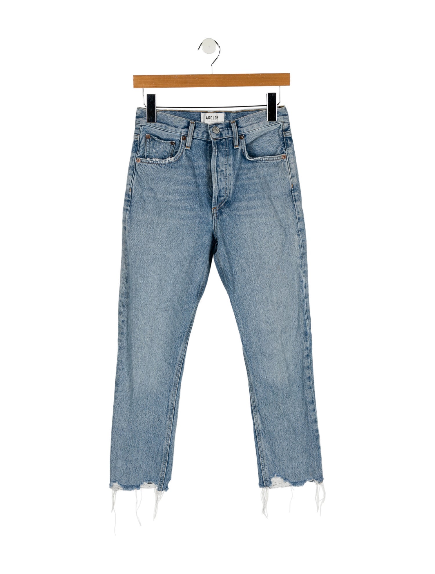 AGOLDE Mid-Rise Straight Leg Jeans