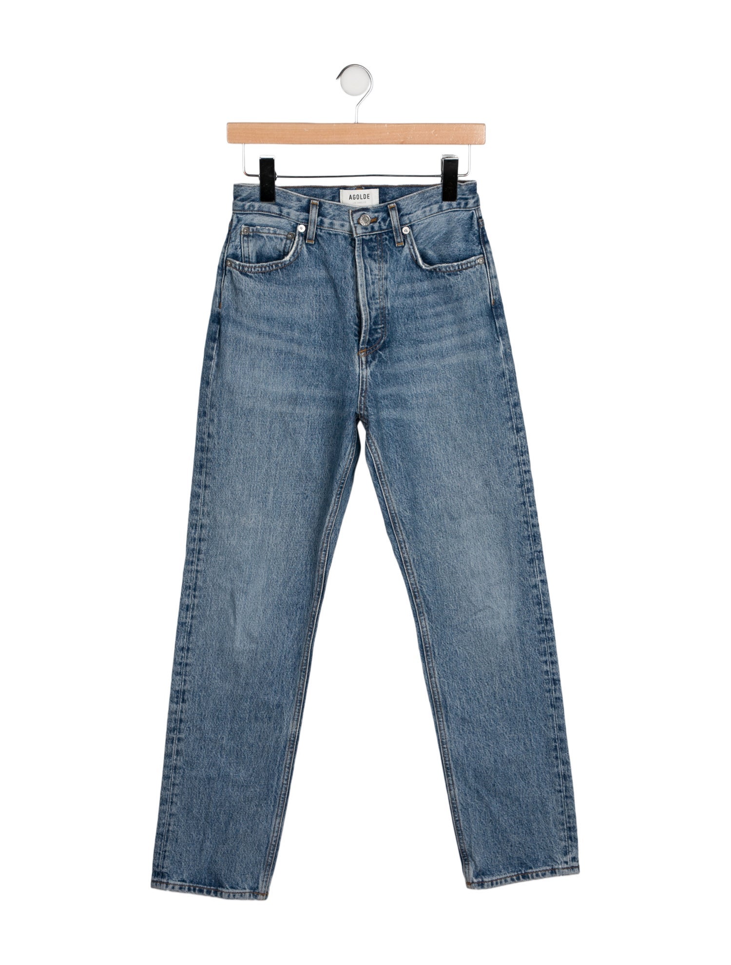 AGOLDE High-Rise Straight Leg Jeans