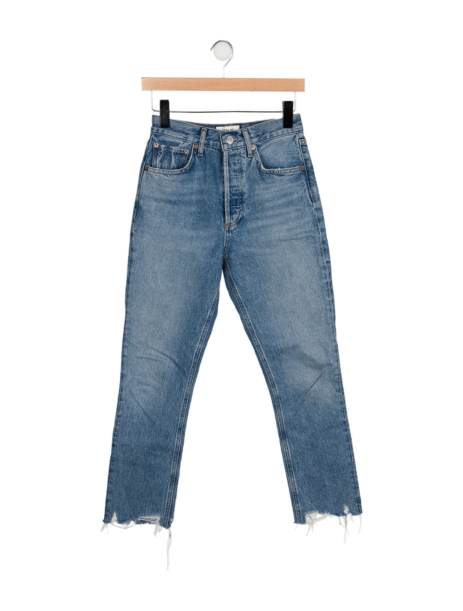 AGOLDE High-Rise Straight Leg Jeans