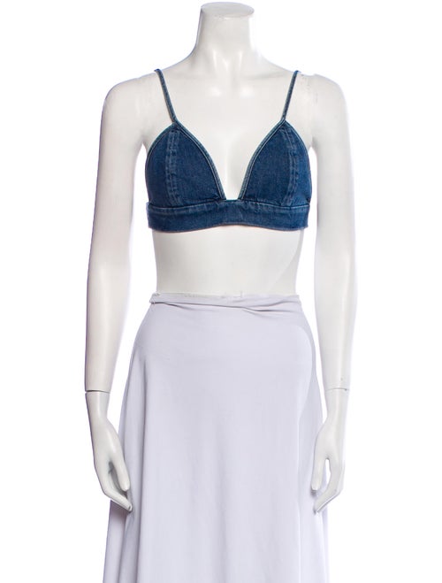 AGOLDE V-Neck Sleeveless Crop Top