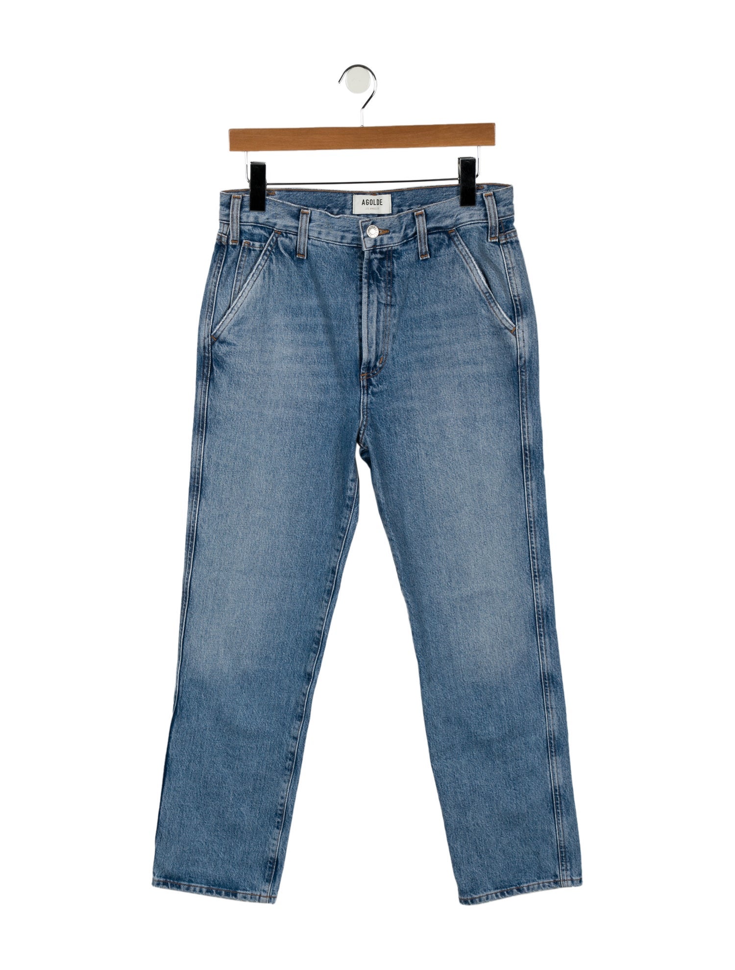 AGOLDE High-Rise Straight Leg Jeans