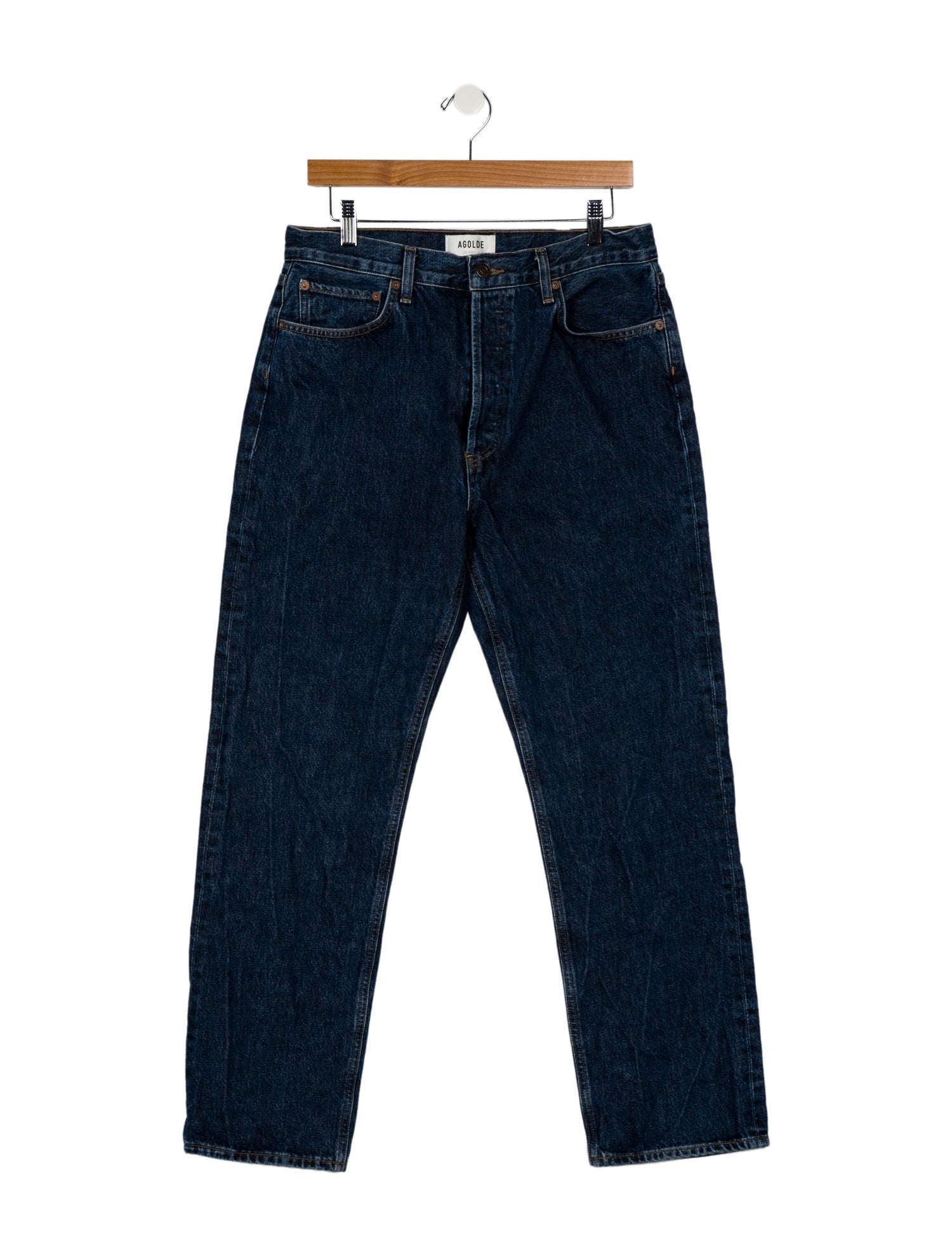 AGOLDE High-Rise Straight Leg Jeans