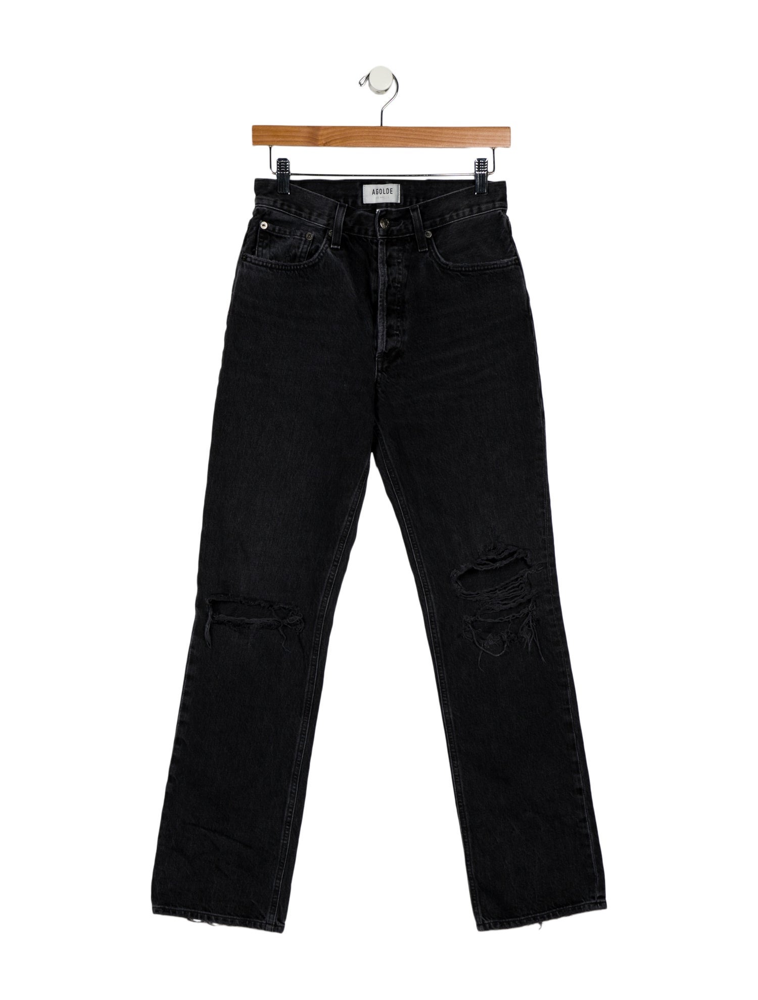 AGOLDE Mid-Rise Straight Leg Jeans