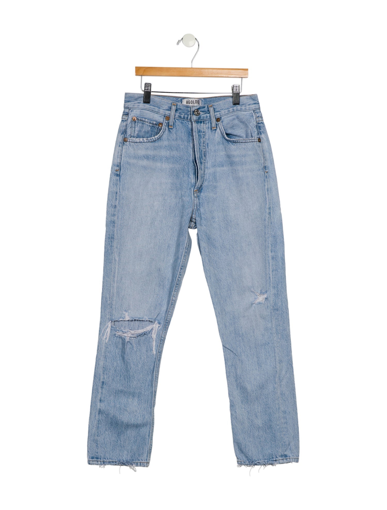 AGOLDE High-Rise Straight Leg Jeans