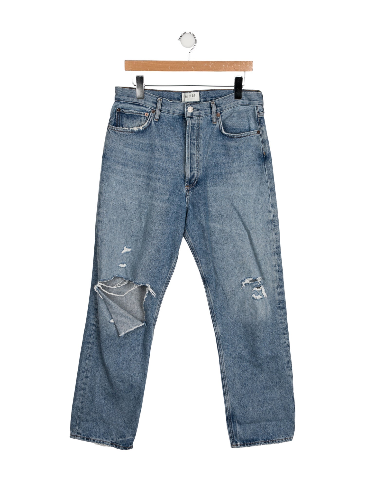 AGOLDE High-Rise Straight Leg Jeans