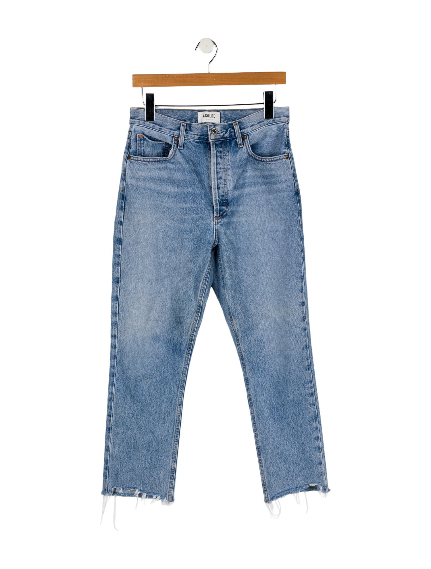 AGOLDE High-Rise Straight Leg Jeans
