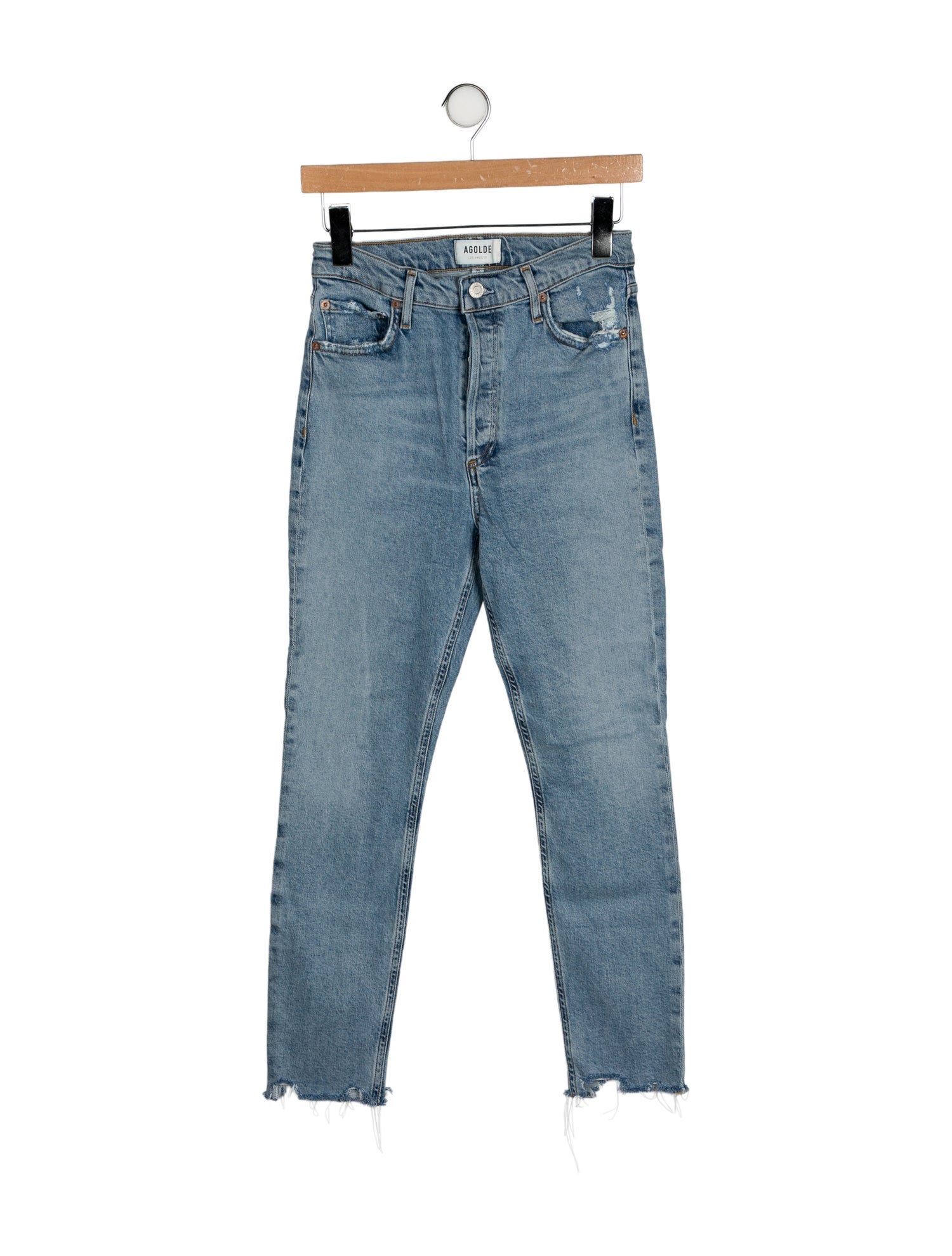 AGOLDE High-Rise Straight Leg Jeans