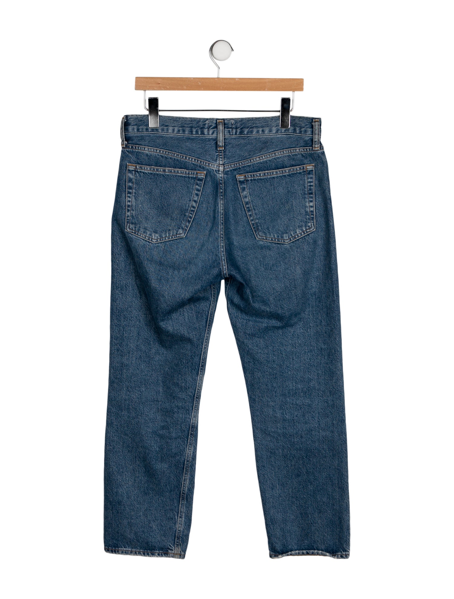 AGOLDE Mid-Rise Straight Leg Jeans