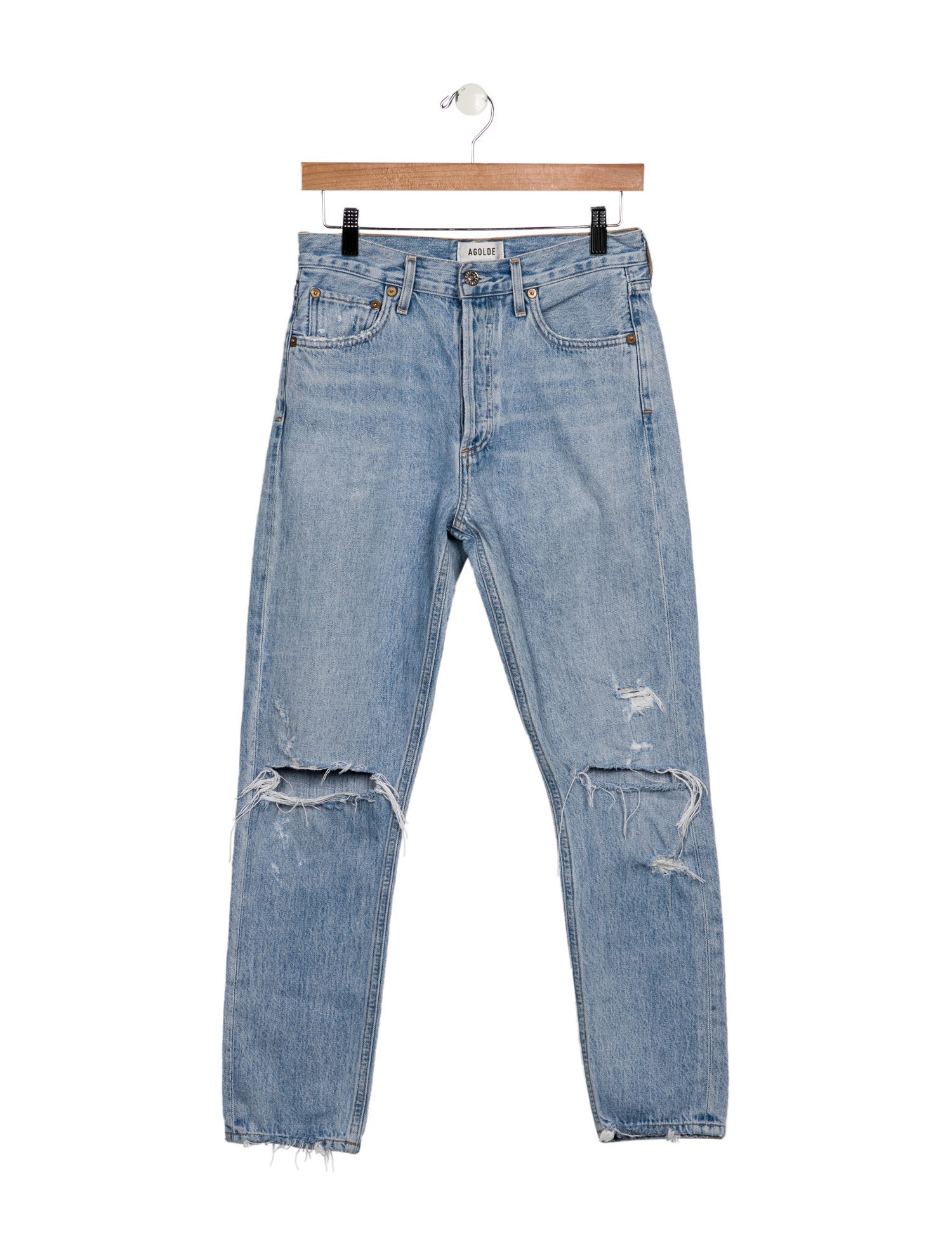 AGOLDE High-Rise Straight Leg Jeans