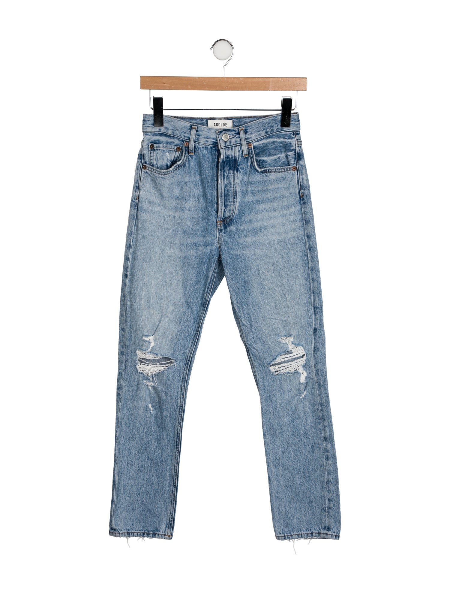 AGOLDE Mid-Rise Skinny Leg Jeans