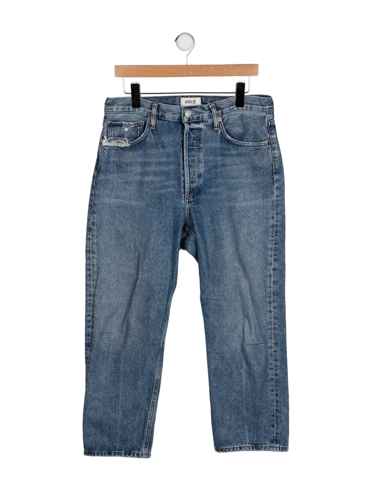 AGOLDE High-Rise Straight Leg Jeans