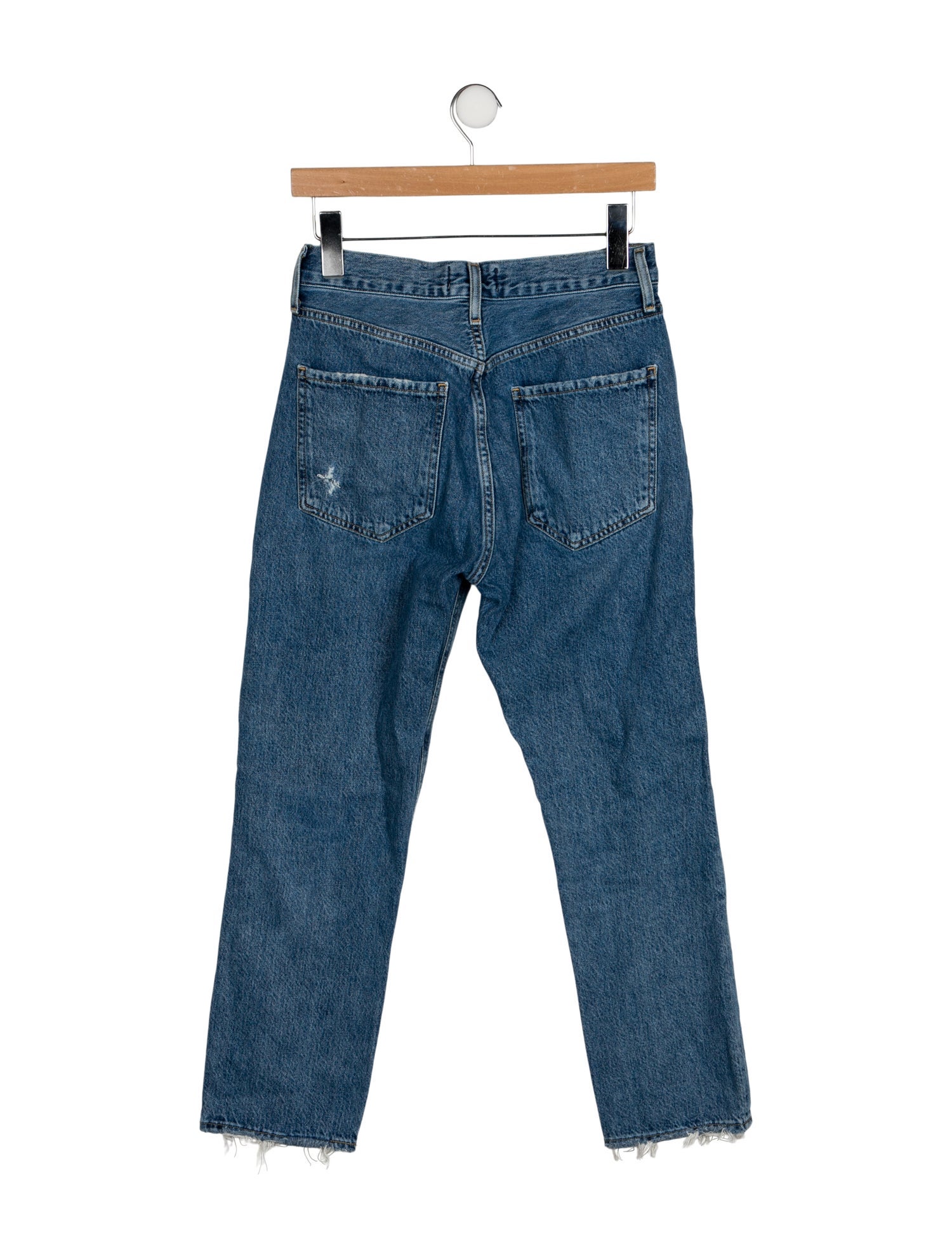 AGOLDE Mid-Rise Straight Leg Jeans