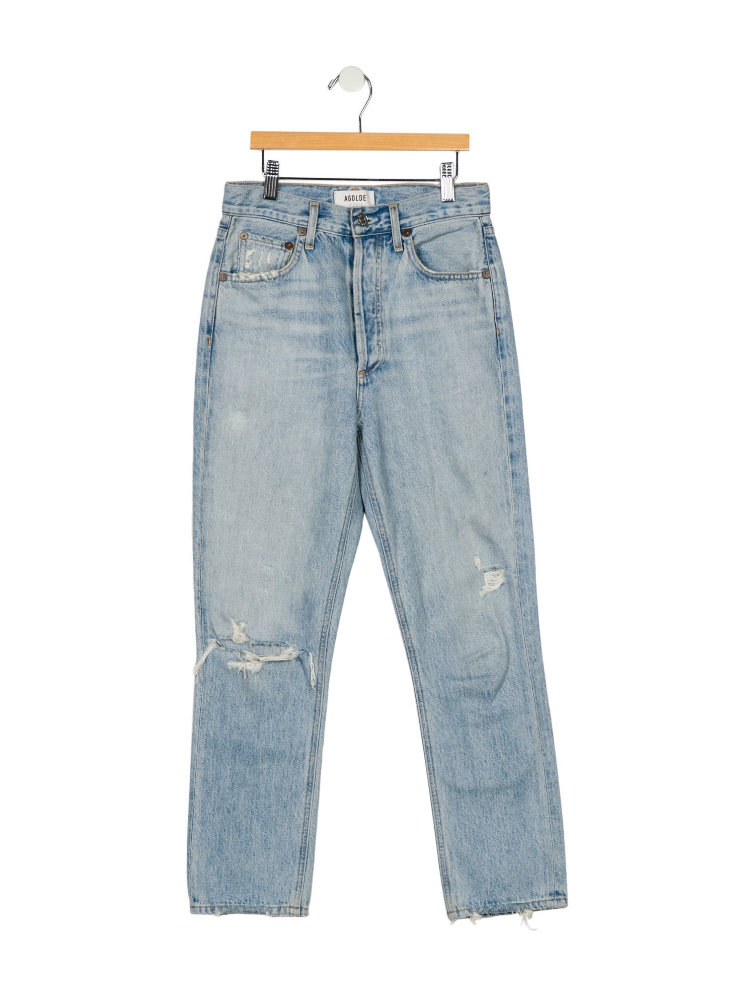AGOLDE Mid-Rise Straight Leg Jeans